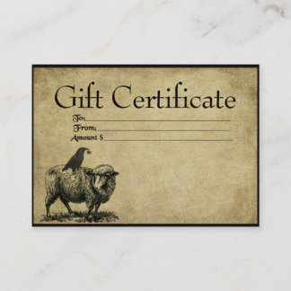 Cartes de certification GIft Prim - Pile de cornei