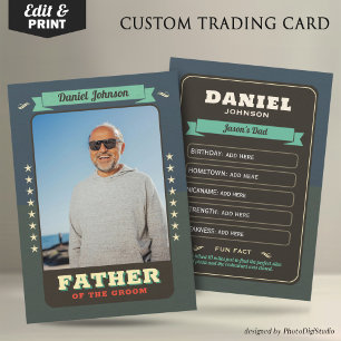 Cartes de chambre d'équipe personnalisées Groomsme