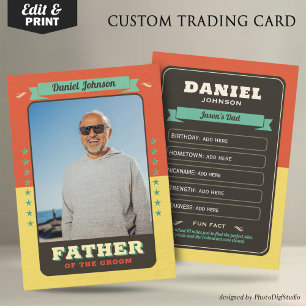 Cartes de chambre d'équipe personnalisées Groomsme