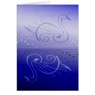 Cartes de chanson de cygne