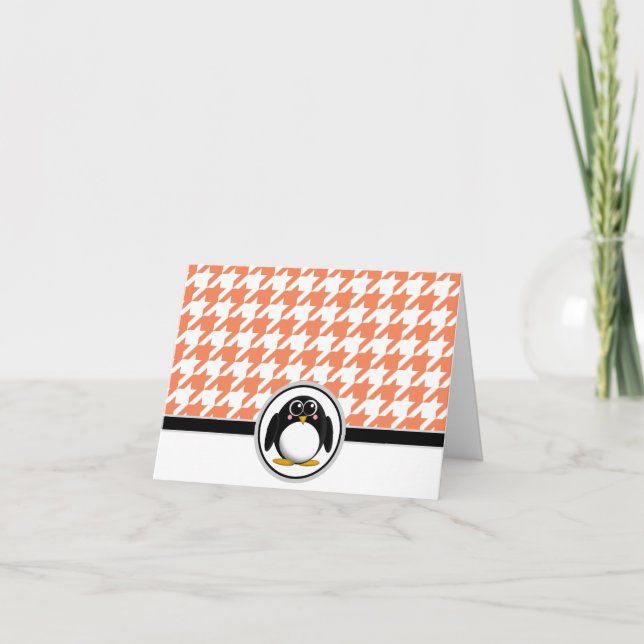 Cartes de chemise orange et blanche adorables (Devant)