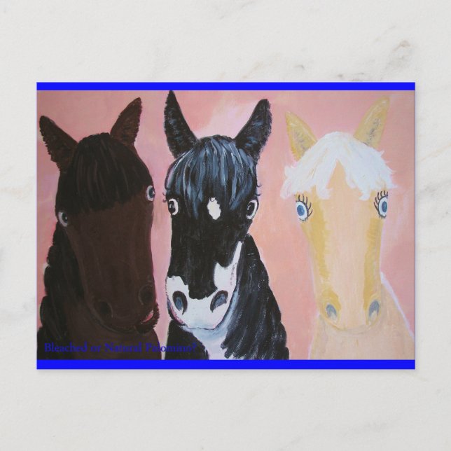 Cartes de chevaux amusantes Personnaliser (Devant)