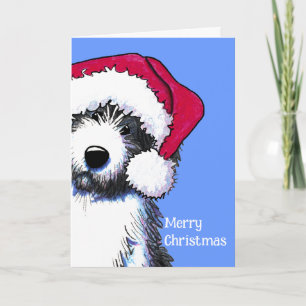 Cartes de Chien Collie à portée de père Noël