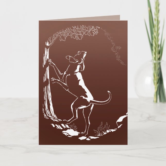 Cartes de chien Hound Carte de voeux personnalisée (Devant)