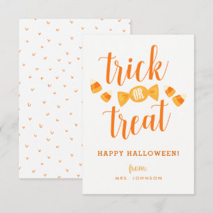 Cartes de classe Halloween