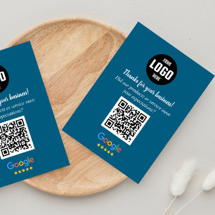 Cartes de code QR pour avis Google Remerciement