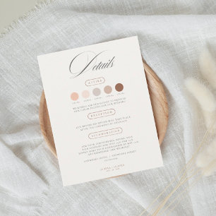 Cartes de code vestimentaire pour mariage chic