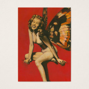 Cartes de collection vintages d'artiste de la fée