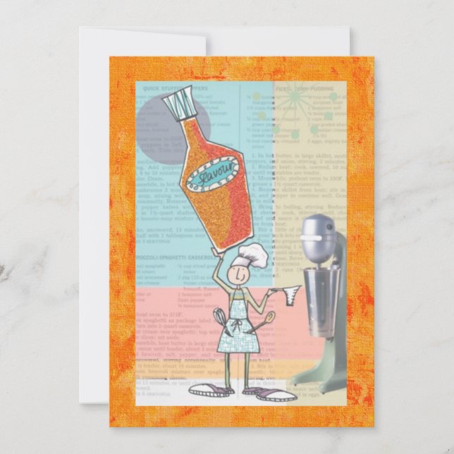 Cartes de commerce de recettes (Devant)