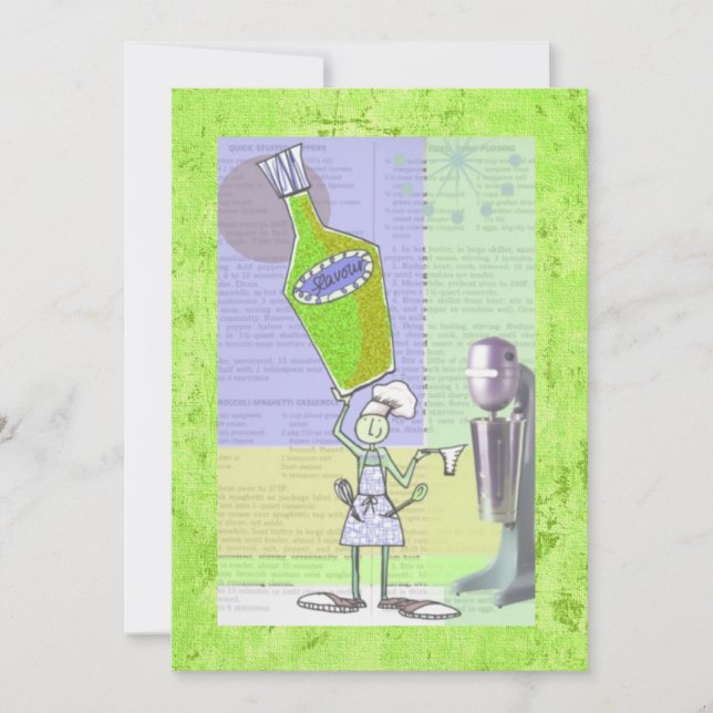 Cartes de commerce de recettes (Devant)