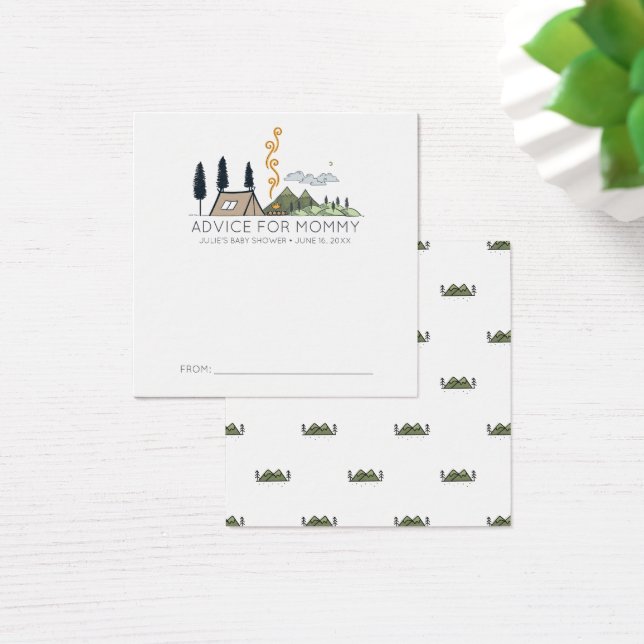 Cartes de conseil baby shower | Aventure (Bureau)
