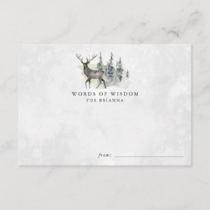 Cartes de conseil Baby shower pour animaux de bois