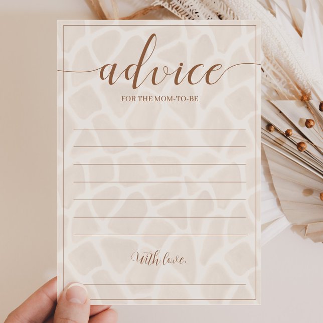 Cartes de conseil de Baby shower Neutral Safari (Créateur téléchargé)