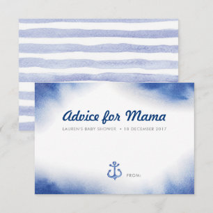 Cartes de conseil en Baby shower vert botanique