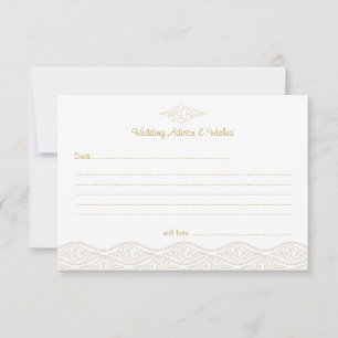 Cartes de conseil Mariage Gold Chinese Nuages