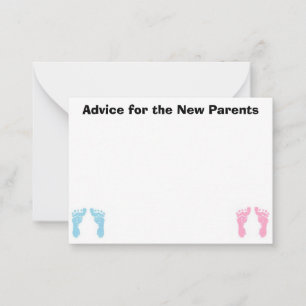 Cartes de conseil pour les nouveaux parents