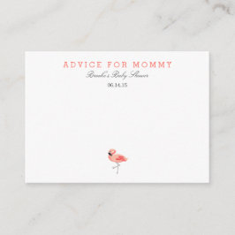 Cartes de conseil pour maman Flamant rose