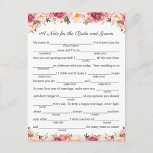 Cartes de conseil pour Mariage rose rustique