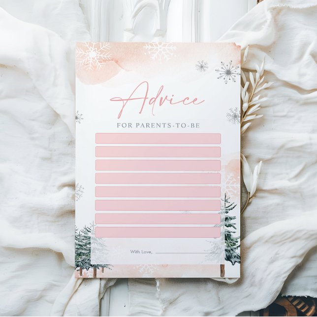 Cartes de conseils baby showers pour les parents à (Créateur téléchargé)