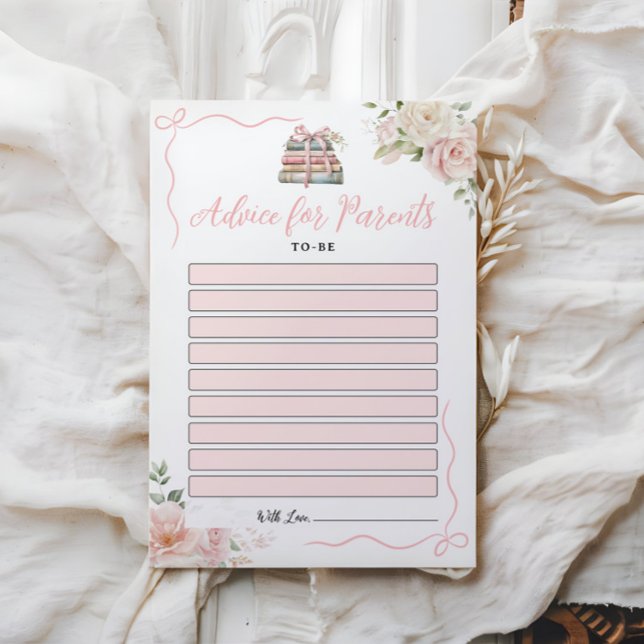 Cartes de conseils baby showers pour les parents à (Créateur téléchargé)
