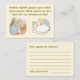 Cartes de conseils de baby shower personnalisables