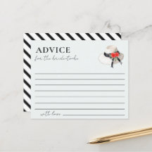 Cartes de conseils de mariage Chapeau de Derby Fle