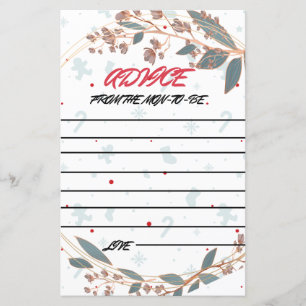 CARTES DE CONSEILS DE MOM-TO-BE