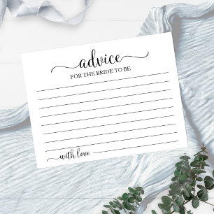 Cartes de conseils de shower de mariage géométriqu