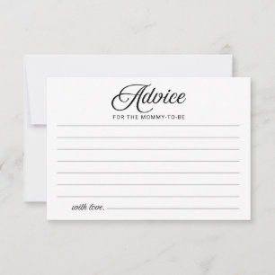 Cartes de conseils pour Baby Shower d'Halloween po
