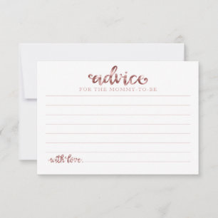 Cartes de conseils pour Baby Shower Halloween Girl