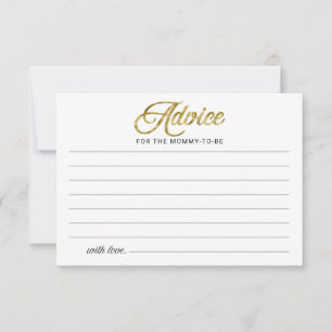 Cartes de conseils pour Baby Shower Halloween Girl