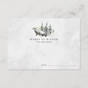 Cartes de conseils pour Baby Shower sur les Animau