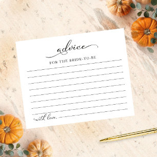 Cartes de conseils pour la Baby Shower Automnale s