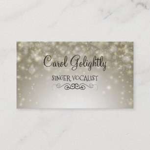 Cartes de contact du chanteur vocaliste