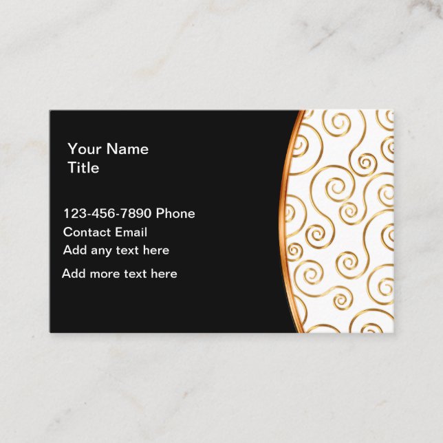 Cartes de contact personnel tendance pour dames Cl (Devant)