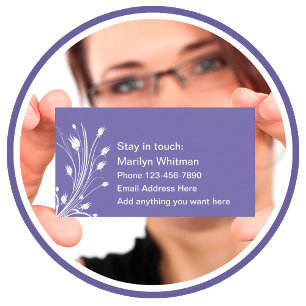 Cartes de contact pour femmes