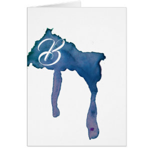 Cartes de correspondance monogramme script - Dégou