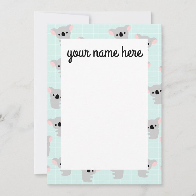 Cartes de correspondance personnalisées avec ours  (Devant)