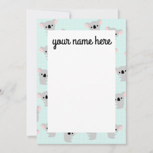 Cartes de correspondance personnalisées avec ours 