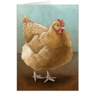 Cartes de couleur chamois de poule d'Orpington