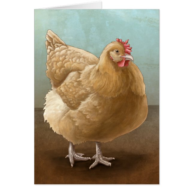 Cartes de couleur chamois de poule d'Orpington (Devant)