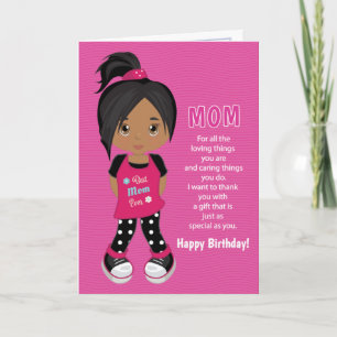 Cartes de coupons d'anniversaire pour maman - Cart