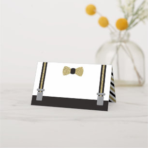 Cartes de Cravate, Cartes alimentaires, Noir, Faux