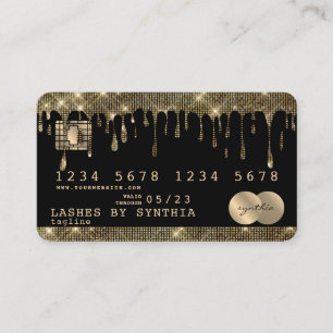 Cartes de crédit Baies Gold Styled