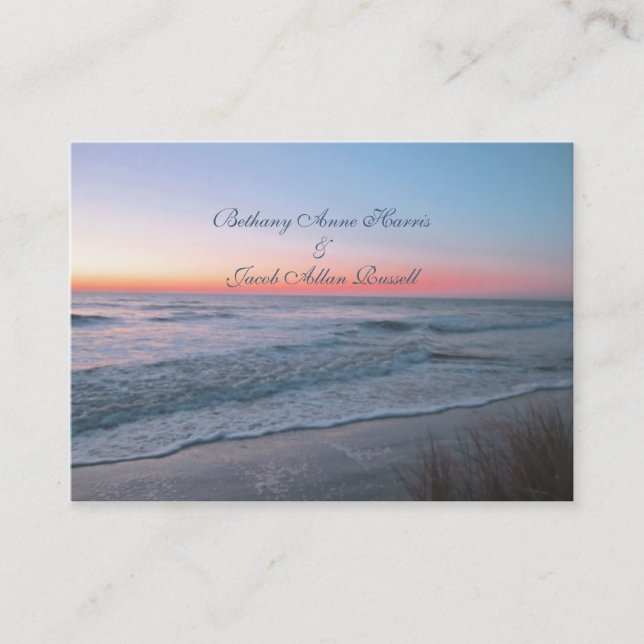 Cartes de direction de vue de face de plage (Devant)