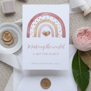 Cartes de Faire-part Boho Rainbow Newborn