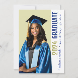 Cartes de Faire-Part de Diplômé Afro-Américain 202