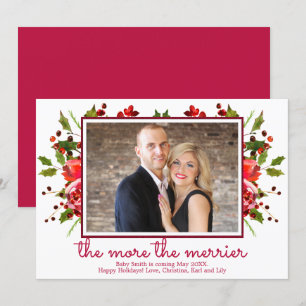 Cartes de Faire-part de grossesse Holly Photo