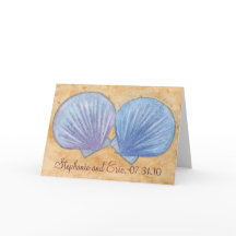 Cartes de Faire-part de mariage bleu pourpre