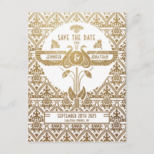 Cartes de faire-part de mariage Egyptian Nouveau (Devant)